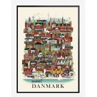 MARTIN SCHWARTZ Danmark Standard Poster - MULTI COLOR - 50X70 cm