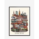 MARTIN SCHWARTZ Odense Standard Poster - MULTI COLOR - 50X70 cm