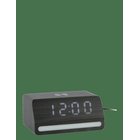 KARLSSON Alarm Clock Retro W. Light Led Black Wood Veneer - BLACK - H 7.5 cm