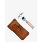PARKER Trvl-Ladies Venus Compatiable Rose Gold Textured Razor With Leather Case - ROSE GOLD - One Size