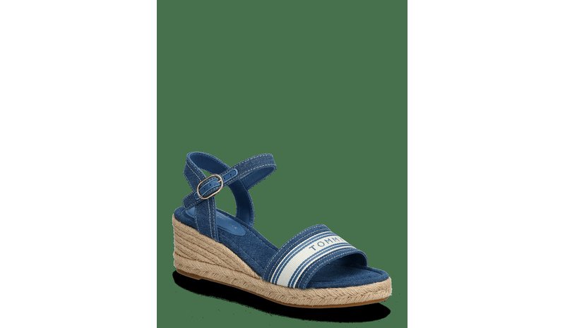 TOMMY HILFIGER Mid Wedge Espad Webbing - DENIM - 37 – kuva 1/2