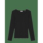 MARC O'POLO T-Shirt, Lsl, Round Neck, Slim Fit - BLACK - M
