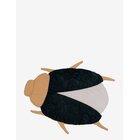 FABELAB Quilted Blanket - Beetle - MULTI - 68X100 cm