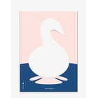 BRAINCHILD The Swan Pink Parer Clip - MULTI-COLORED - 70X100 cm