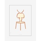 BRAINCHILD The Ant White - MULTI-COLORED - 70X100 cm