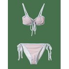 SOFIE SCHNOOR Gabbysw Open Bandeau Bikini - ROSE STRIPED - XS