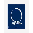 BRAINCHILD Egg Line Black - MULTI-COLORED - 70X100 cm