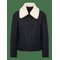 MANGO Wool-Blend Jacket With Shearling-Blend Collar - NAVY - M – kuva 1