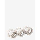 BROSTE COPENHAGEN Kit Napkin Ring 6-Pack - SAND - One Size