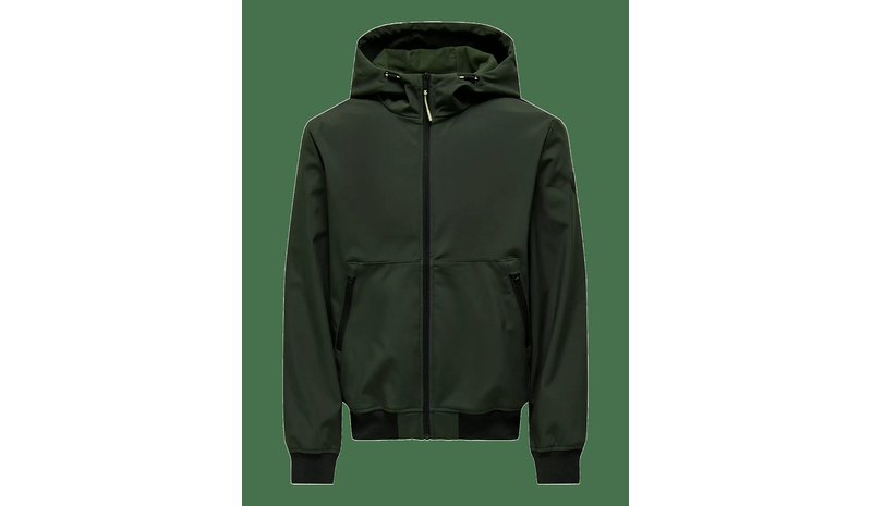 ONLY & SONS Onsbowie Softshell Bomber Noos - PEAT - S – kuva 1/2