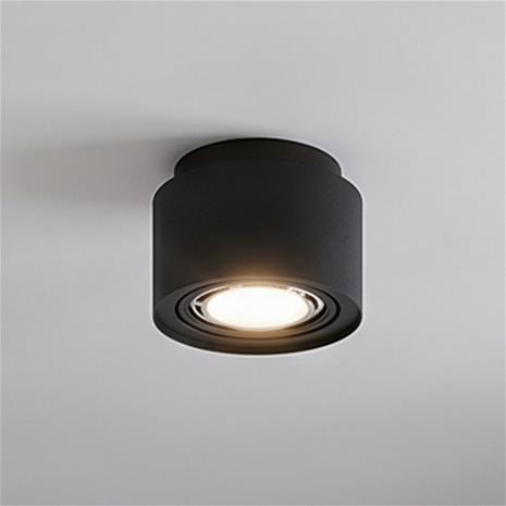 Arcchio Talima -LED-kattovalaisin, pyöreä, musta