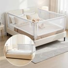 Kannettava vauvansängyn kaide, säädettävä, harmaa, queen size