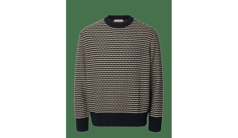 SELECTED Slmdarrell Ls Structure Crew Neck - SKY CAPTAIN - L – kuva 1/2