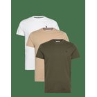 U.S. POLO ASSN. Uspa T-Shirt Arjun 3-Pack - WHITE/FORESTNIGHT/CROCKERY - S