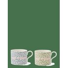 MORRIS & CO Morris & Co Mug - Love Is Enough, Thyme / Parchment & China Blue - Set Of 2 - MIXED - 34 CL