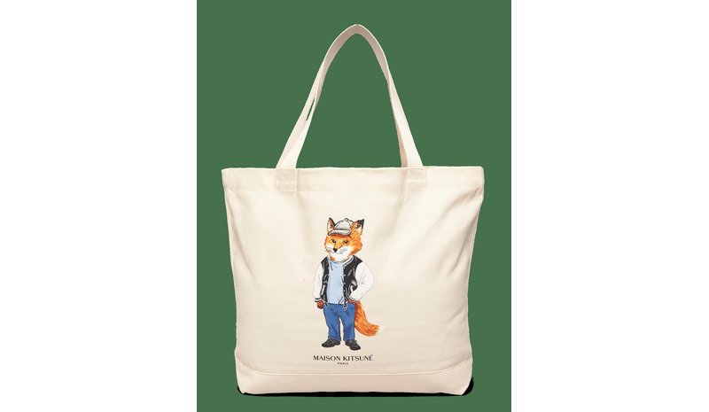 MAISON KITSUNE Dressed Fox Tote - ECRU - One Size – kuva 1/2