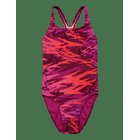 SPEEDO Hyperboom Print Medalist Swimsuit - NEON JELLY/POST IT PINK - 8