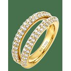 BUD TO ROSE Iris Ring Clear/Gold - GOLD - M