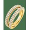 BUD TO ROSE Iris Ring Clear/Gold - GOLD - M – kuva 1
