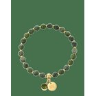 BUD TO ROSE Beverly Bracelet Green/Gold - GOLD - One Size