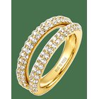 BUD TO ROSE Iris Ring Clear/Gold - GOLD - S