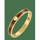 BUD TO ROSE Capri Enamel Bracelet Brown/Gold - BROWN/GOLD - One Size