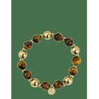 BUD TO ROSE Kelly Bracelet Brown/Gold - BROWN/GOLD - One Size