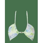 MALINA Blanka Printed Bandeau Bikini Top - PASTEL FLORAL PISTACHIO - XL