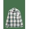 TOM TAILOR Regular Wool Optic Overshirt - OFF WHITE GREEN BIG CHECK - L – kuva 1