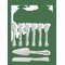 PRINTWORKS The Essentials - Cake Tools - WHITE/GOLD - One Size – kuva 1
