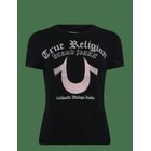 TRUE RELIGION Crystal Hs Crew Neck Tee - JET BLACK - XL