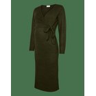 MAMALICIOUS Mlfie Tess L/S Knit Midi Dress 2F - FOREST NIGHT - XS