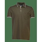 BISON Polo Piqué S/S - DK BROWN - XL