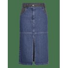 STELLA NOVA Black And Blue Denim Midi Skirt - BLUE NIGHT - 34
