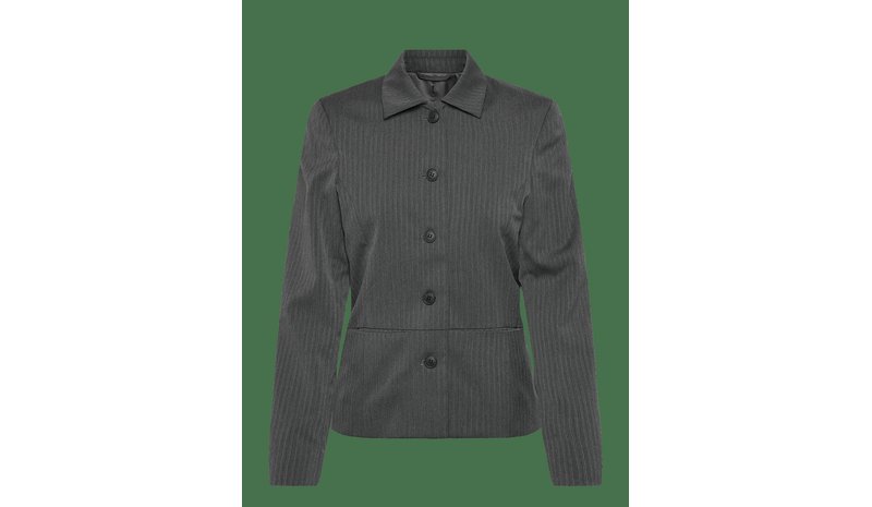 WEEKDAY Lean Buttoned Jacket - DARK GREY MELANGE HERRINGBONE - 36 – kuva 1/2