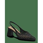 BIANCO Biamaralyn Slingback Weaved Faux Leather - BLACK - 36