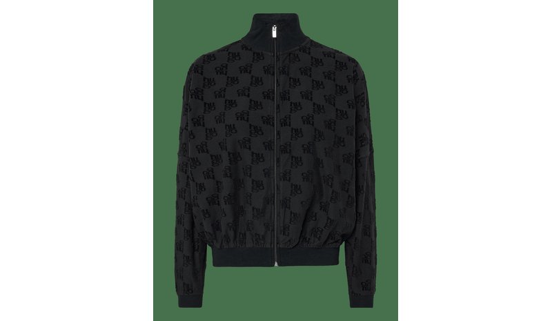 HUGO Terrymonogram_Jacket - BLACK - M – kuva 1/2