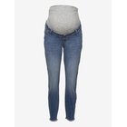 MAMALICIOUS Mlmendez Slim Frayed 7/8 Jeans Cur - LIGHT BLUE DENIM - 50