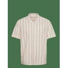 REVOLUTION Short-Sleeved Cuban Shirt - DARKORANGE - XXL