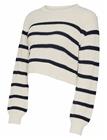 MAMALICIOUS Mlpixie L/S Cropped Knit Top A. - WHITECAP GRAY - L