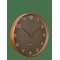 KARLSSON Wall Clock Acento Wood Light Grey - MOSS GREEN - Ø 40 cm – kuva 1