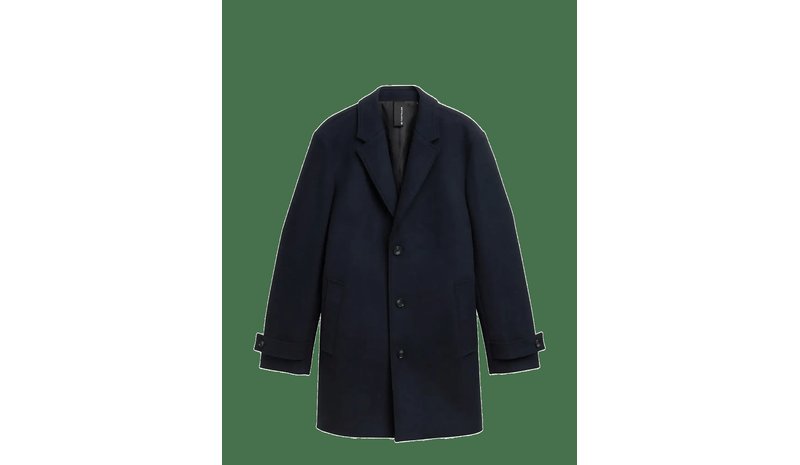 TOM TAILOR Classic Wool Coat - SKY CAPTAIN BLUE - S – kuva 1/3