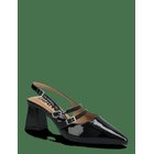 BIANCO Biamaralyn Mary Jane Slingback Faux Leather - BLACK PATENT - 39