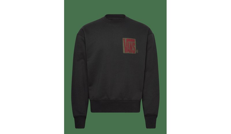 VANS Stretch Stack Crackle Crew - BLACK - M – kuva 1/2