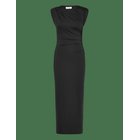 ROSEMUNDE Rwbillie Sl Drape Long Dress - BLACK - 34
