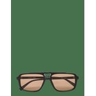 LE SPECS Le Gars - BLACK W/ LIGHT BROWN MONO LENS - One Size