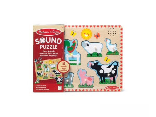 MELISSA & DOUG Äänipalapeli Maatilan eläimet