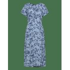 FRENCH CONNECTION Isla Lizzie Crepe S/S V Nk Dre - BLUE MULTI - 36