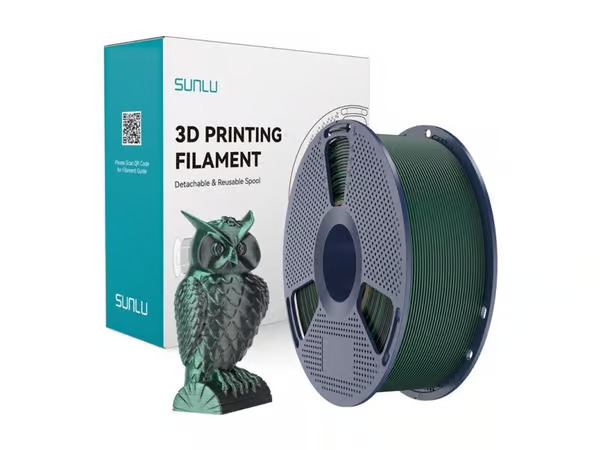 Sunlu PLA+ Silk kaksivärinen filamentti (musta ja vihreä) – kuva 6/6