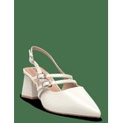 BIANCO Biamaralyn Mary Jane Slingback Faux Leather - OFF WHITE PATENT - 36